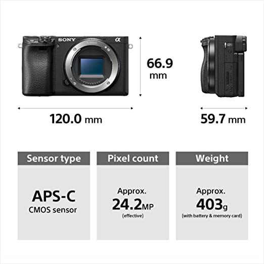 Cony Alpha ILCE-6400L 24.2MP Mirrorless Camera (Black)