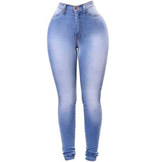 Hnk Women's Stretchy Ripped Hole Jeans