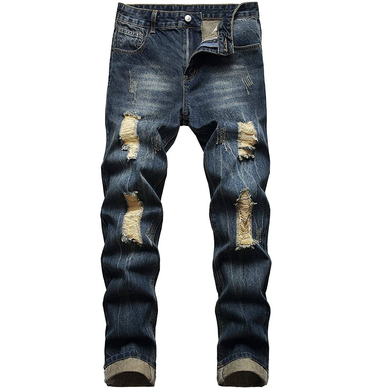 HnK Men's Ripped Jeans Slim Fit