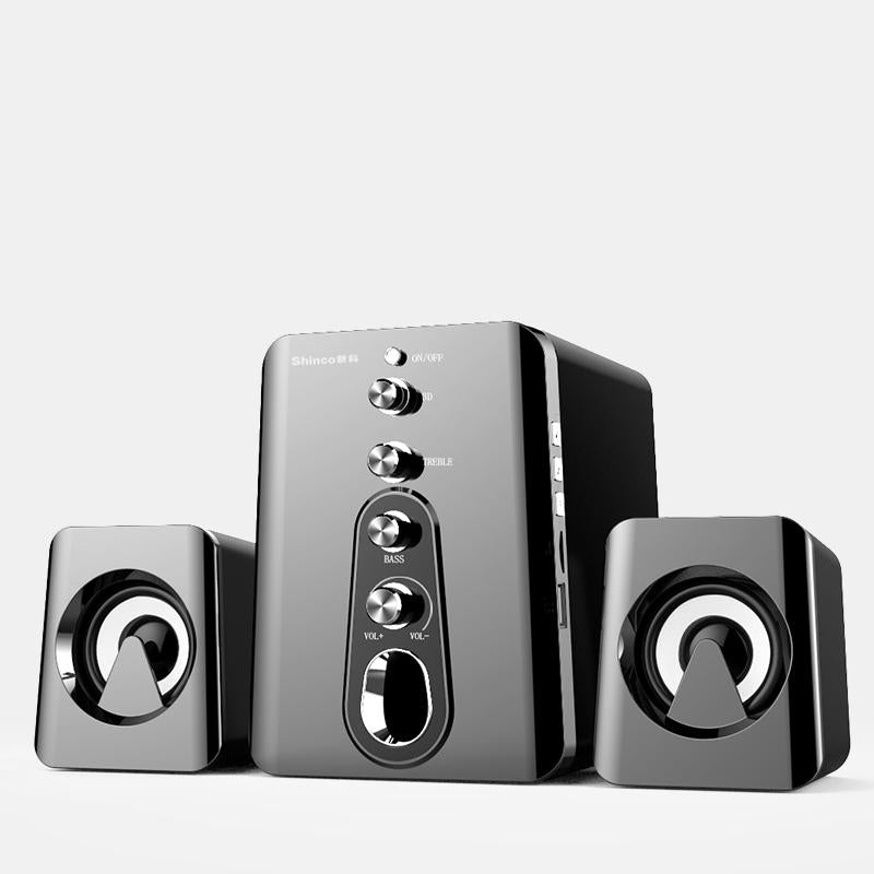 Hinco HC-807 2.1 Computer Speaker Mini USB Power Subwoofer Speakers - white