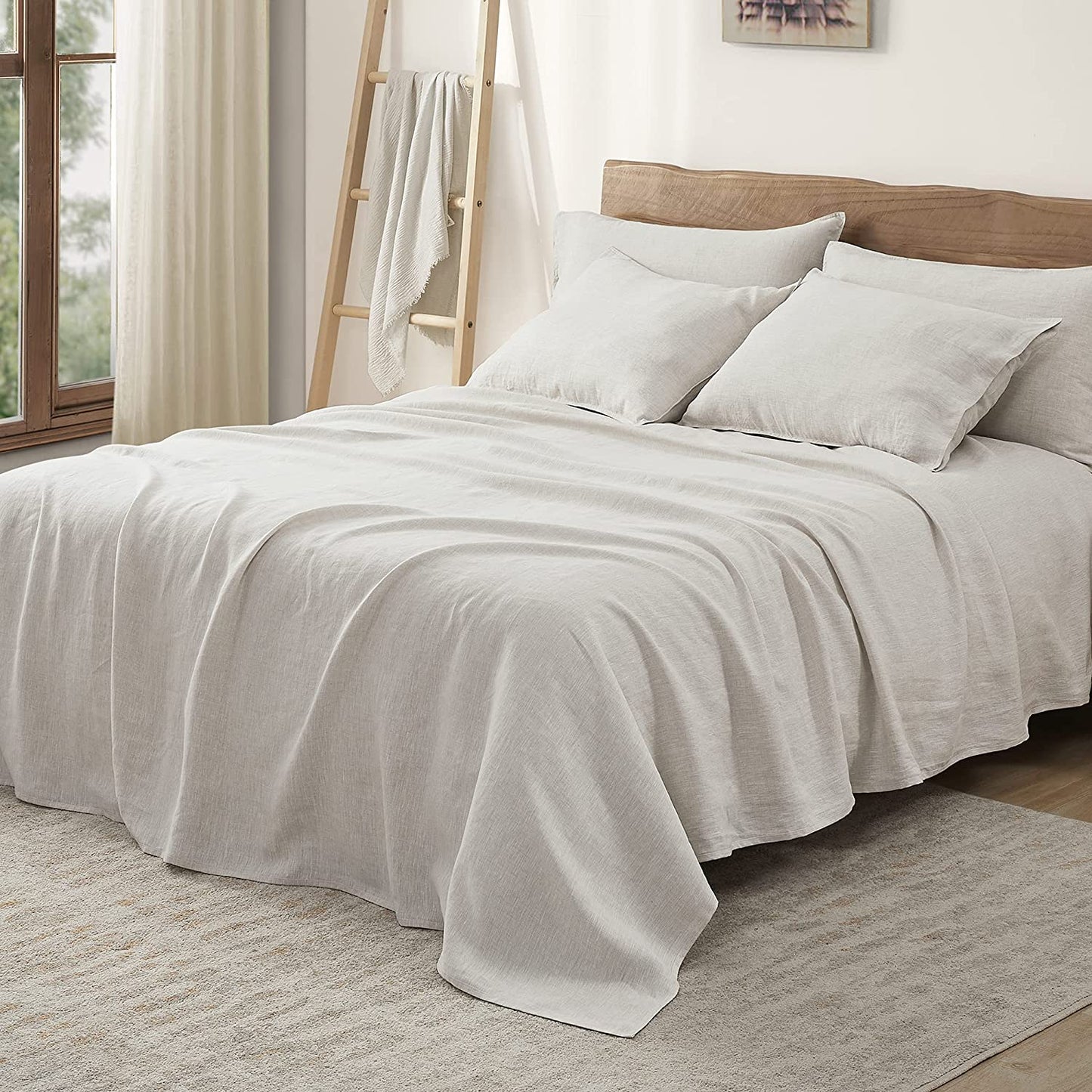 Linen Bed Sheet Set