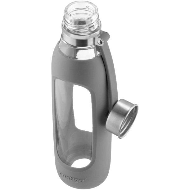 Contigo 20 oz Purity Glass Bottle with Loop, Gray