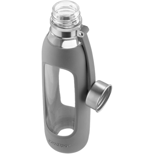 Contigo 20 oz Purity Glass Bottle with Loop, Gray